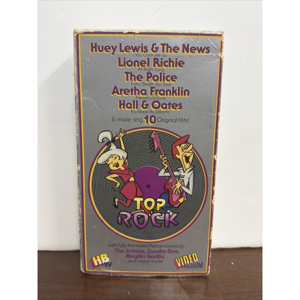 Vintage Top Rock (VHS, 1986) "Hanna-Barbera Presents" Jetsons Police Scooby Doo‎